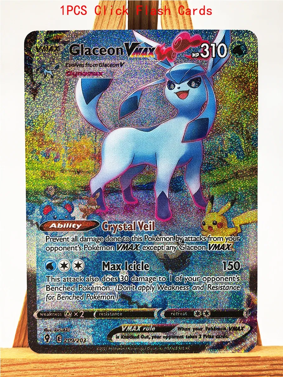 Color: Silver - Umbreon Eevee Sylveon Leafeon Glaceon Toys Hobbies Hobby Collectibles Game Collection Anime Cards