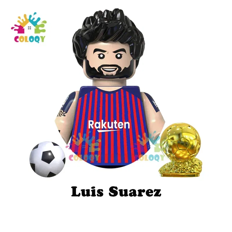 Color: Dark Blue, Ships From: CHINA - Kids Toys World Famous Football Stars Building Blocks Sport Player Mini Action Figures Golden Cup Toys For Boys Christmas Gifts