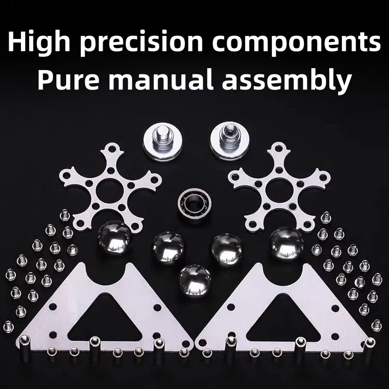 Color: Blue - Fingertip Gyroscopic Wheel Creative Metal Ornaments Adult Decompression Venting Device Advanced Mechanical Desktop Pendant Toys