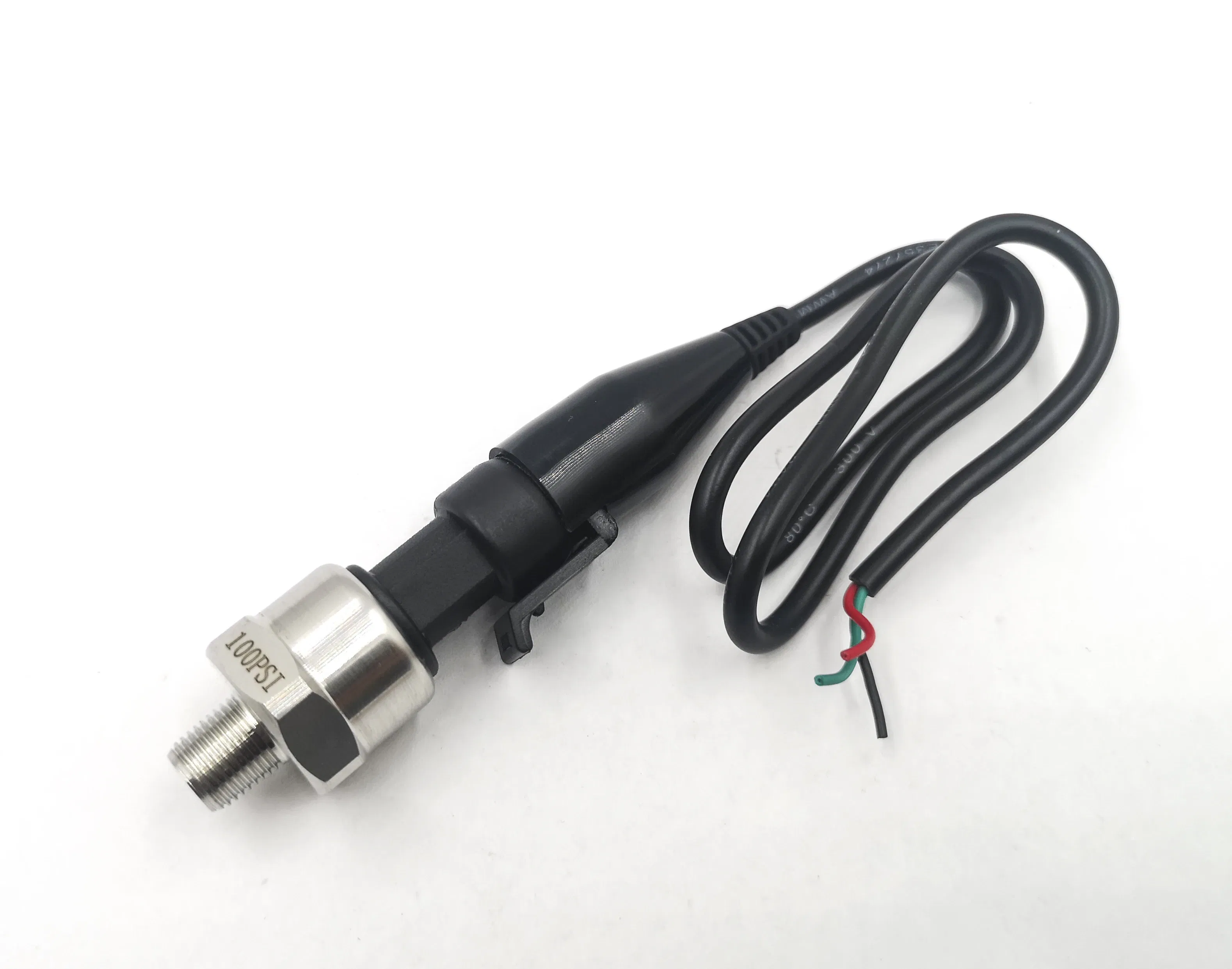 Color: Green - pressure sensor transducer transmitter for water oil fuel gas air 1/8NPT DC 5V ceramic sensor stainless steel 5-300psi optional