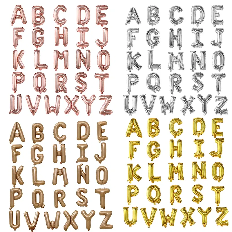 Color: MINT GREEN, Ballon Size: 16INCH, Shape: G, Ships From: CHINA - 16Inch A-Z Letter Foil Balloon Birthday Theme Party Decoration Baby Shower Bride To Be Wedding Balloons Air Globos Supplies