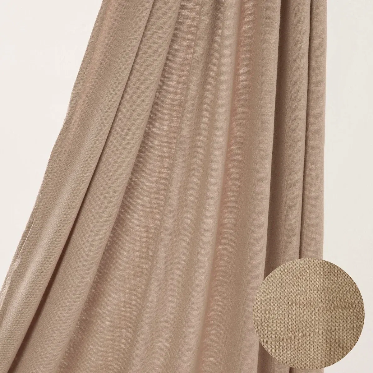 Color: Dark Brown - Premium Instant Jersey Hijab Scarf Solid Muslim Long Scarves Turban Shawl Elastic Cotton Arab Headscarf Head Wraps Saudi Hijabs