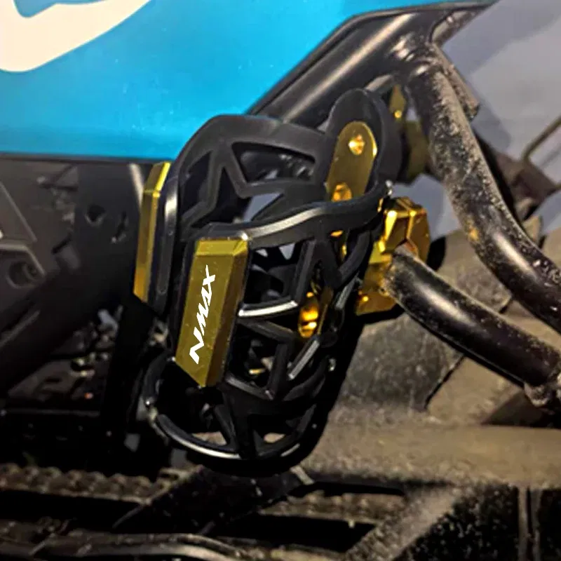 Color: Black - For YAMAHA NMAX 155 125 N-MAX 155 125 2015-2024 2023 Motorcycle CNC Accessories Beverage Water Bottle Cage Drink Cup Holder