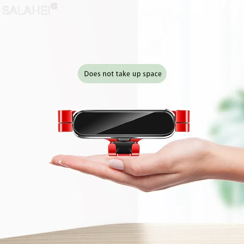 Color Name: Brown - Gravity Car Mobile Phone Holder GPS Support For Mercedes Benz C Class 2019 W205 C180 C250 C300 GLC X253 2019 2020 For Iphone