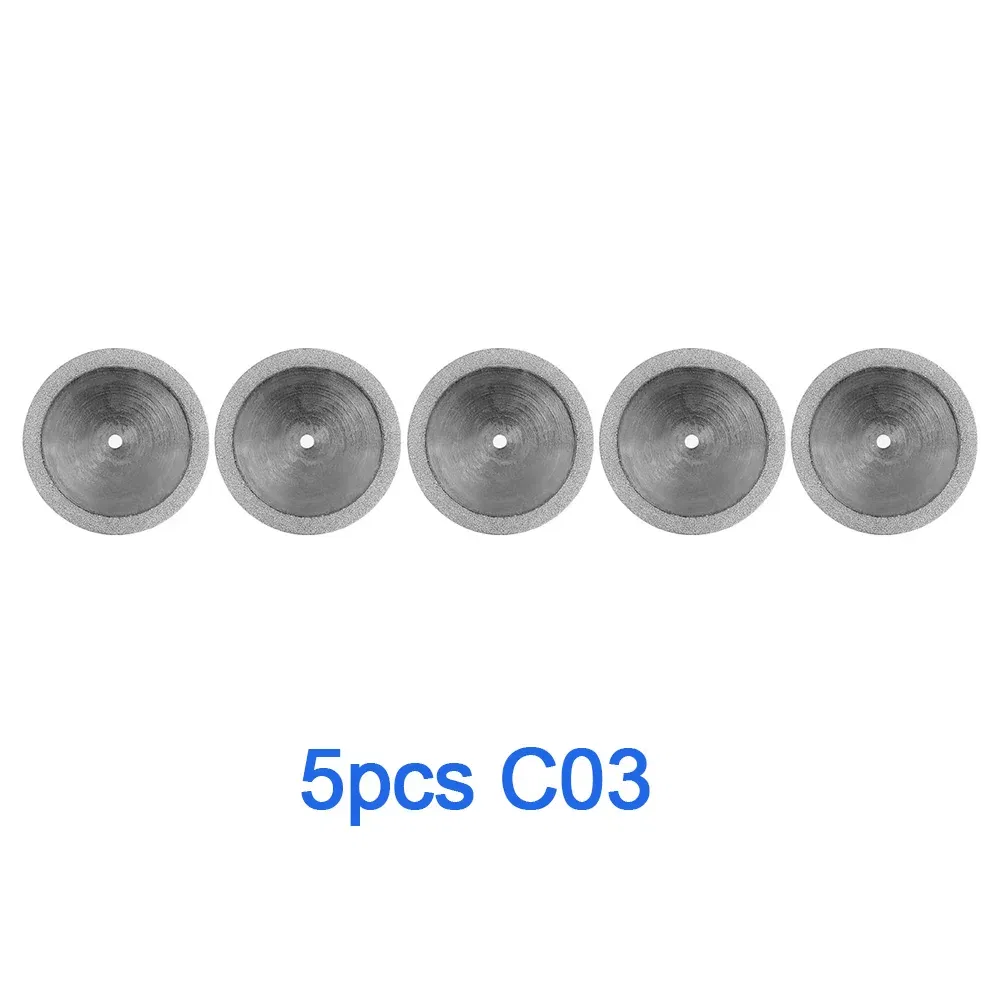 Color: black - 5 Pcs Dental Lab 0.20mm Ultra-thin Diamond Cutting Disc Double Sided Disk For Separating Polishing Ceramic Crown Plaster