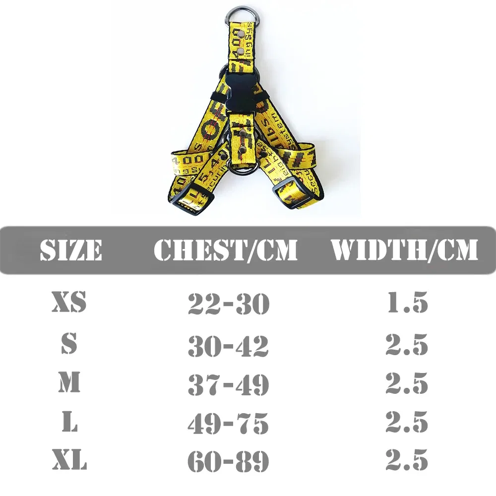 Color: Yellow, Size: S - Fashion Dog Collar Leash Set Gold Chain Nylon Pets Dog Collar Leash Long Rope Lettered Collar Perro Collar For Pitbull Puppy Dog