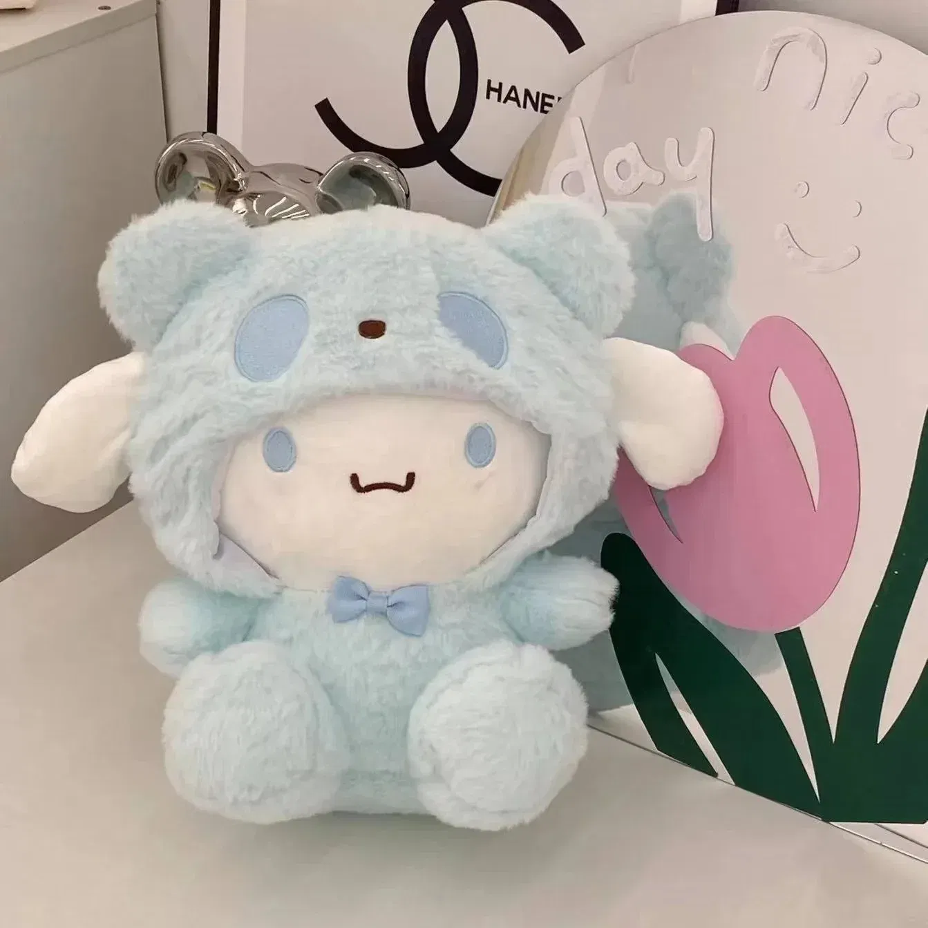 Color: LavenderBlush - Sanrio Kuromi Plush Toy30cm Cinnamoroll Melody Stuffed Doll Comfortable And Soft Plush Toy Valentine's Day Child Birthday Gift