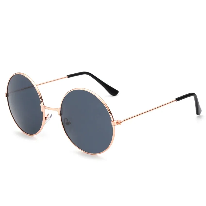 Lenses Color: Navy Blue, Frame Color: other - FOENIXSONG Fashion Sunglasses for Women Men  Pilot Round Gradient Mirror Women's Glasses Oculos Lentes Gafas De Sol