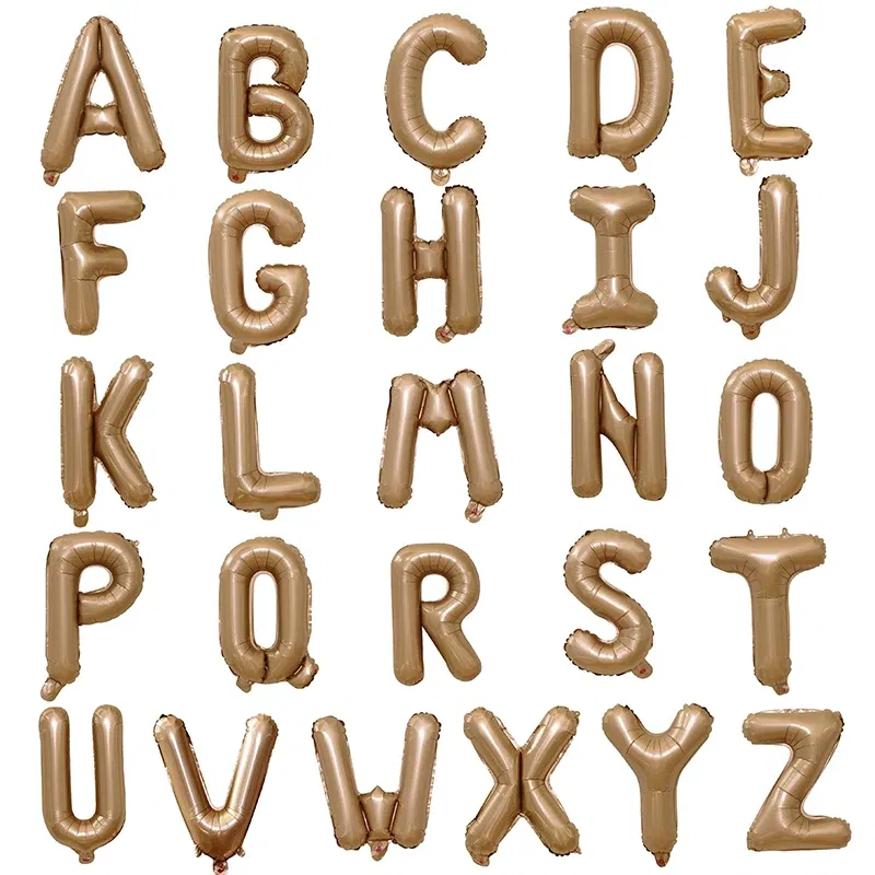 16Inch A-Z Letter Foil Balloon Birthday Theme Party Decoration Baby Shower Bride To Be Wedding Balloons Air Globos Supplies
