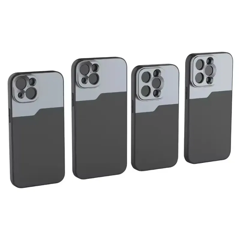 Color: Sky Blue - 17MM Thread Phone Case for iPhone 14 15 16 Plus Pro Max Anamorphic Macro Wide Angle 17MM Lens Mount Phone Case for Ulanzi Kaise