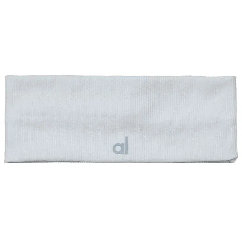 Color: WHITE - al yoga Sports headband for men and women Sweatwapping headband Edge Yoga headband Headband