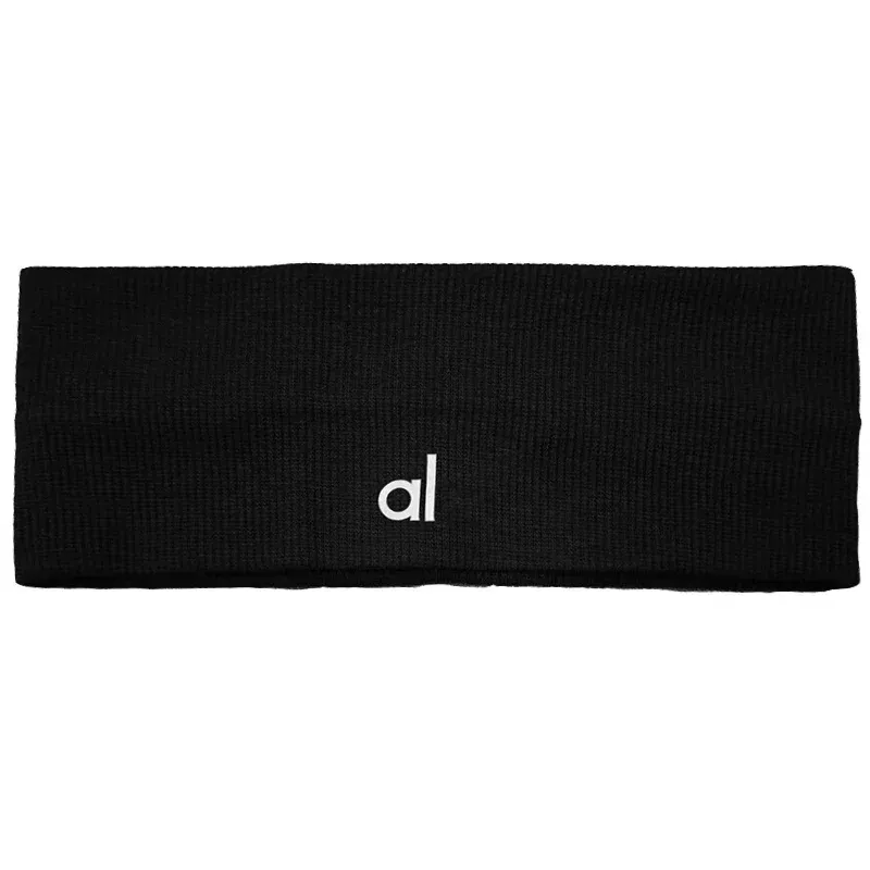 Color: WHITE - al yoga Sports headband for men and women Sweatwapping headband Edge Yoga headband Headband
