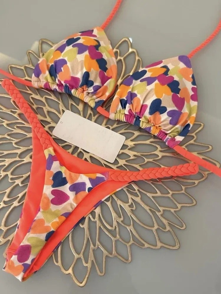 Color: Gold, Size: S - Bikini High Waist Swimsuit Sexy Thong Bikini Set Zebra Print Women Brazilian Swimwear 2023 New Biquini Swim Bathing Suits Women