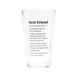 Defined Best Friend Pint Glass