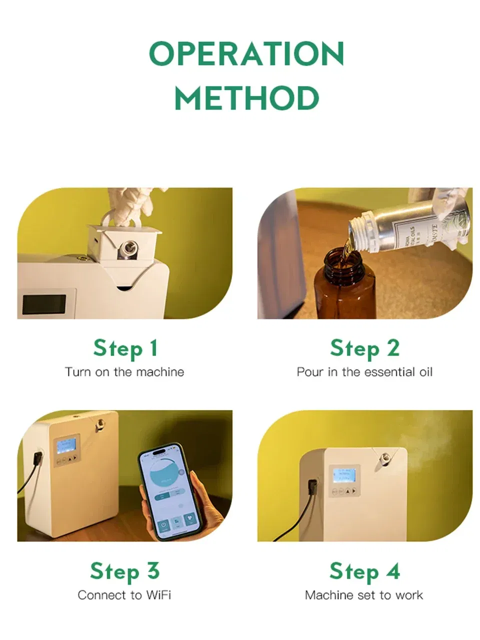 NAMSTE Essential Oils Diffuser Hotel Equipment Professional Aroma Diffuser WiFi Control Diffuser Aromatherapy Home Appliances