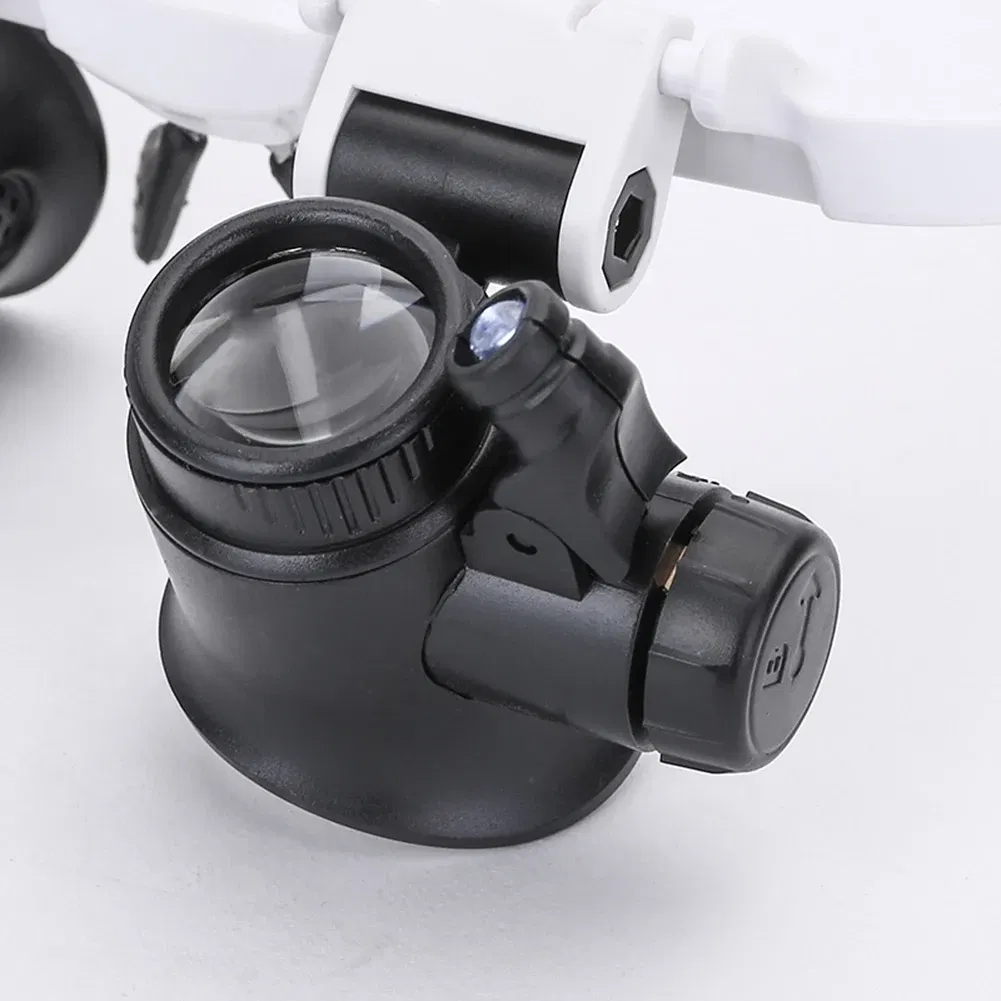Color: Other - 1/2PC XLED Watch Jeweler Repair Magnifier With LED Light Telescopic Headband Magnifier Glasses Reading Loupes Eyewear 8x 15x 23x