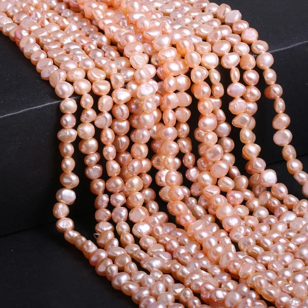Color: Hot Pink, Item Diameter: 17mm - Natural Freshwater Pearl Baroque White pink Irregular Beads for Jewelry Making DIY Earrings Bracelet Necklace Accessories