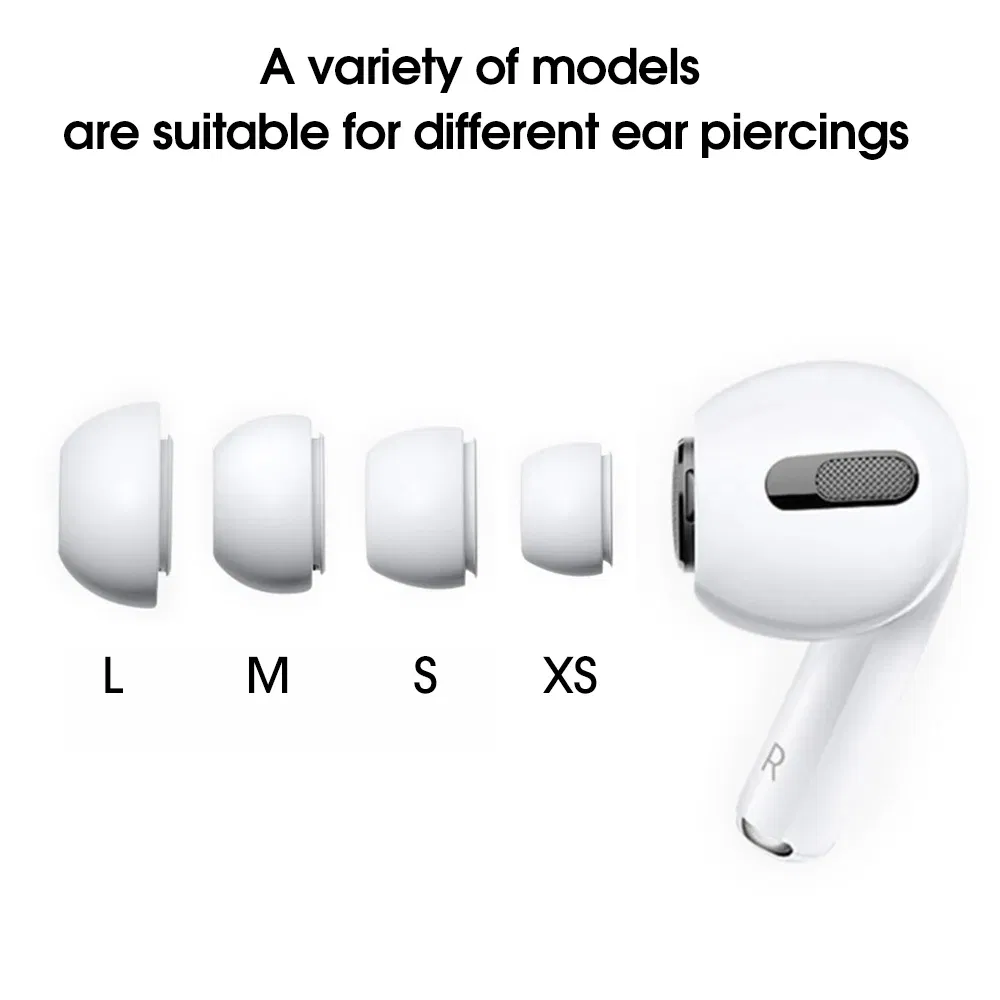 Color: Olive - Replacement Earbuds Eartip For AirPod Pro 1/2 Generation Wireless Earphone Soft Silicone Earplug Cover Noise Reduction Ear Cap