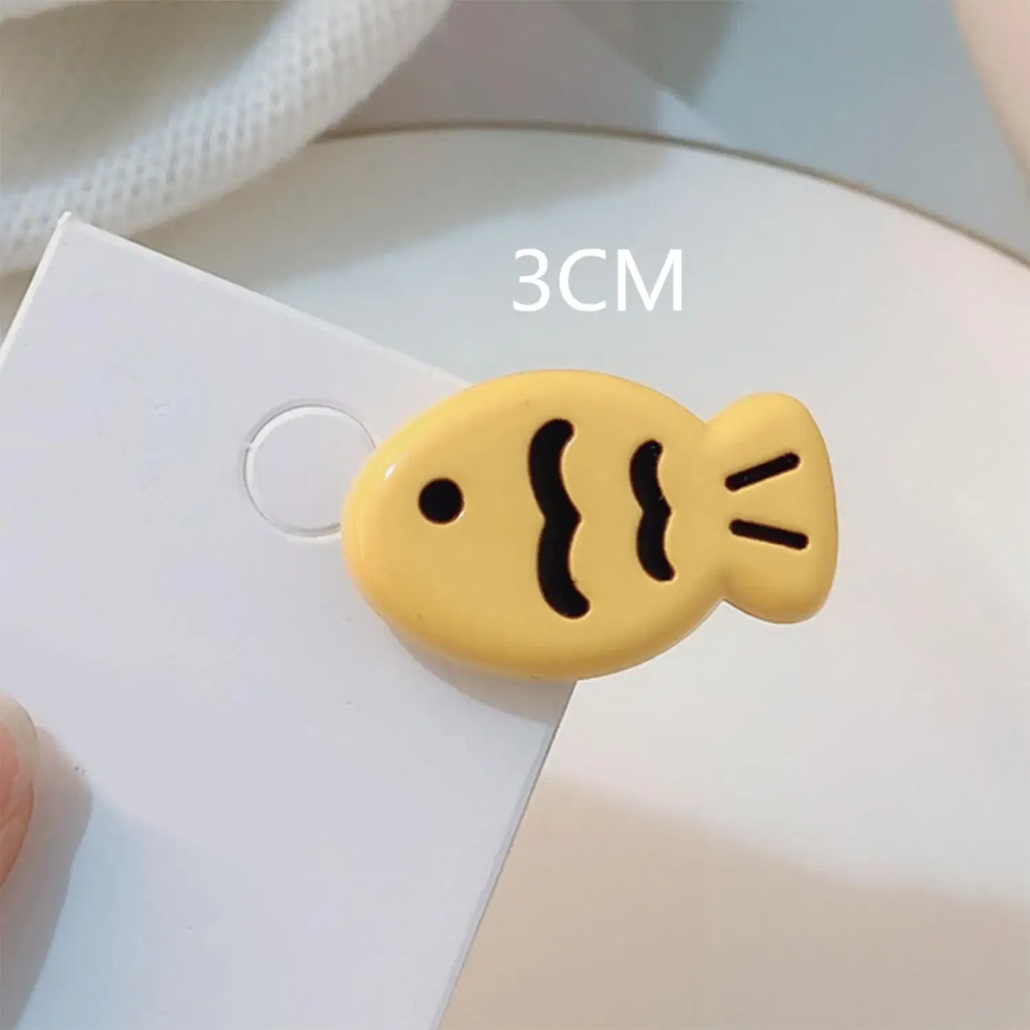 Color: Tangerine - Simple Milk Tea Color Fishbone Hairpin Girl Cute Bangs Barrettes Sweet Side Hairgrips Temperament Duckbill Clip Hair Accessories