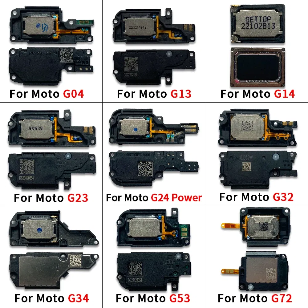 Color: grey - 10Pcs, Loud Speaker Buzzer Ringer Accessories For Motorola Moto G13 G23 G53 G04 G14 G24 G34 G54 G40 G22 G32 G52 G72 G73 G42 G82