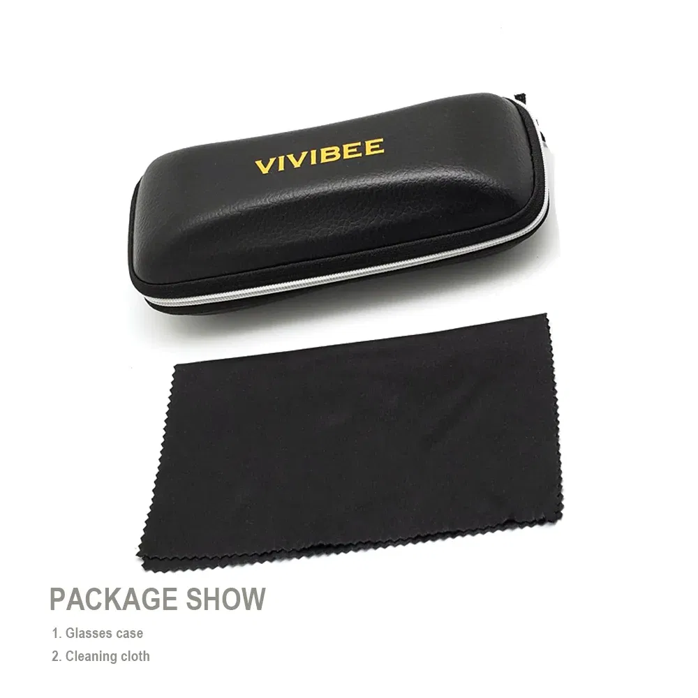 VIVIBEE Customized Prescription Glasses Men TR90 Matte Black Square Myopia Eyewear Optical Classic Astigmatism Eyeglasses