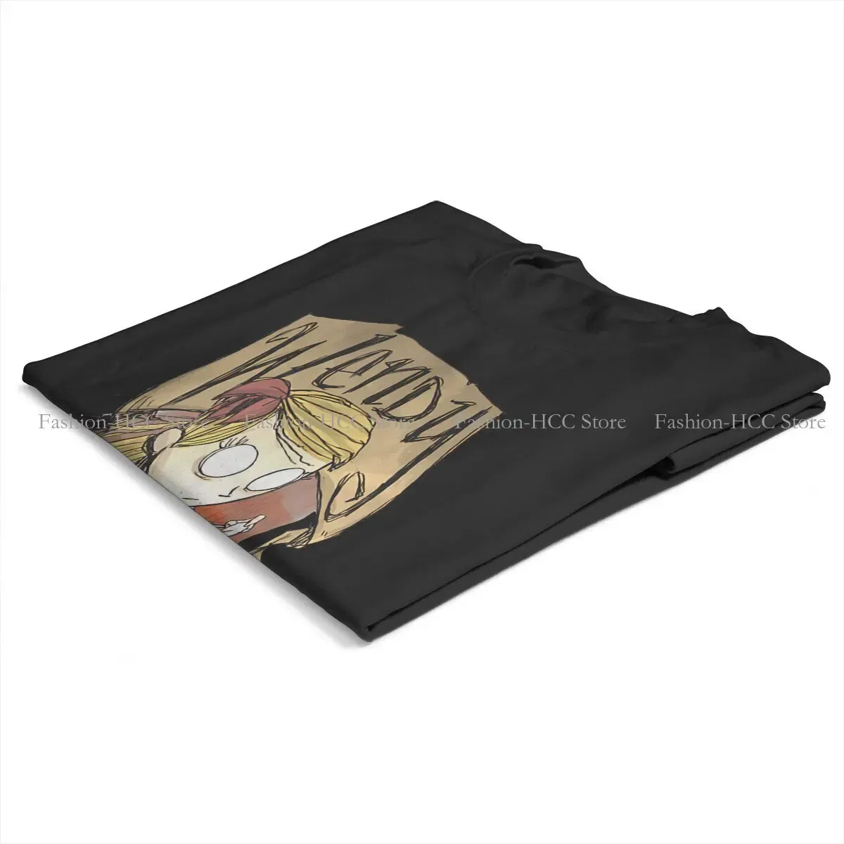 Color: black, Size: XL - Wendy And Cat Style Polyester TShirt Dont Starve Top Quality New Design Gift Clothes  T Shirt Short Sleeve