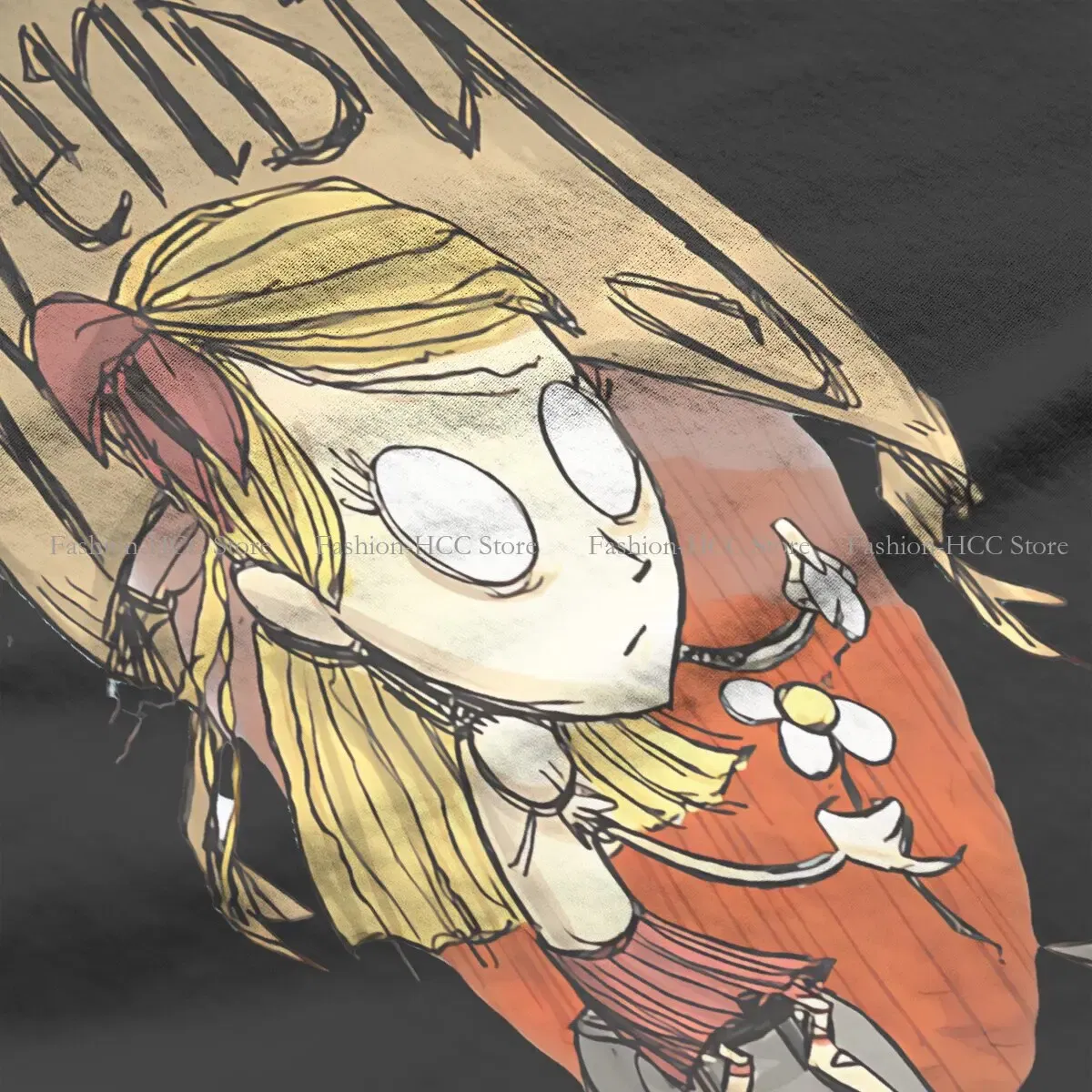 Color: black, Size: XL - Wendy And Cat Style Polyester TShirt Dont Starve Top Quality New Design Gift Clothes  T Shirt Short Sleeve