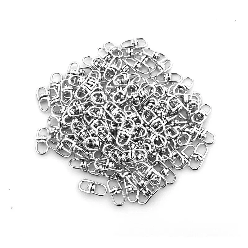 Color: Yellow / Gold - 10pcs Metal Swivel Hook Clasp 20mm Bag Pendant Keychain Component Kc Gold/Gold/Silver Color Connector For Diy Jewelry Making