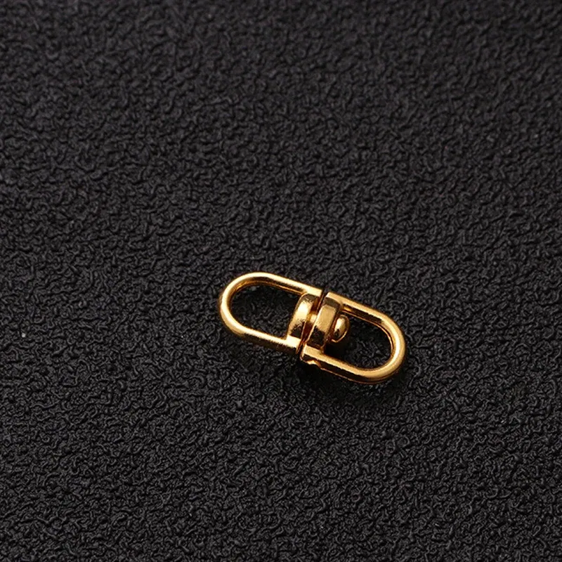 Color: Yellow / Gold - 10pcs Metal Swivel Hook Clasp 20mm Bag Pendant Keychain Component Kc Gold/Gold/Silver Color Connector For Diy Jewelry Making