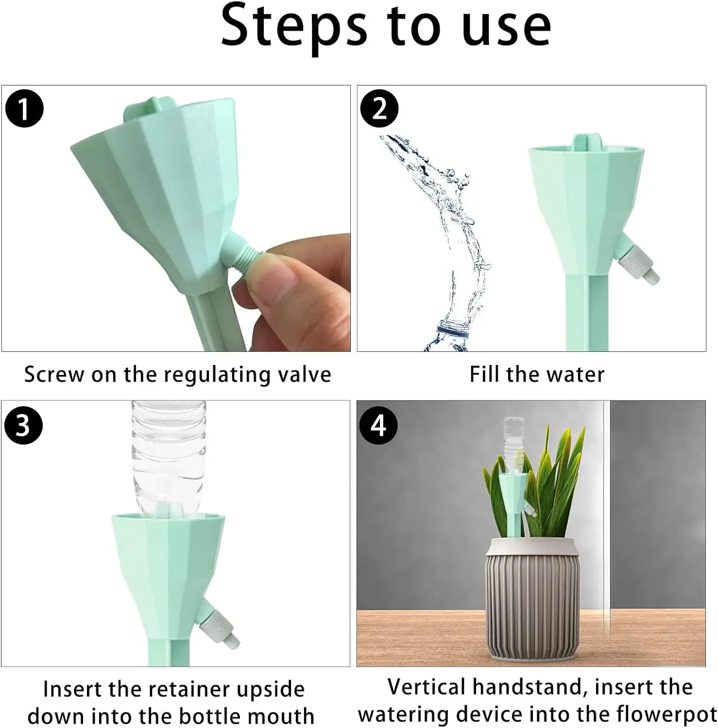 Color: Yellow - Drip Waterer Watering Device Household Timer Waterer Drip Irrigation Travel Water Seepage Sprinkler Automatic Watering Home