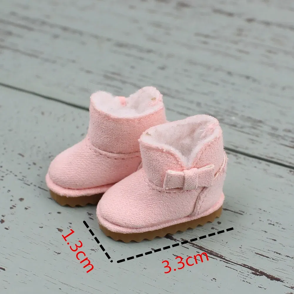 Color: Blue, Size: One Size - ICY DBS Blyth doll toys shoes winter boots snow shoes about 3.5cm toy shoes