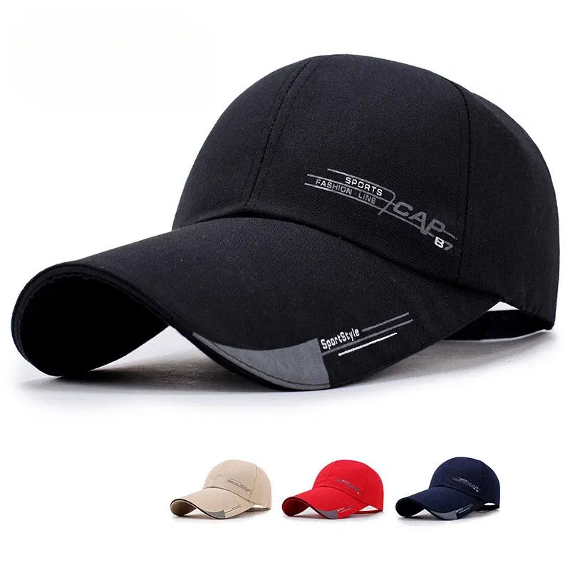 Color: GRAY - Baseball Cap Sun Visor Hat Waterproof Sport Duck Tongue Women Men Quick Dry Outdoor Baseball Cap Adjustable Sun Hat