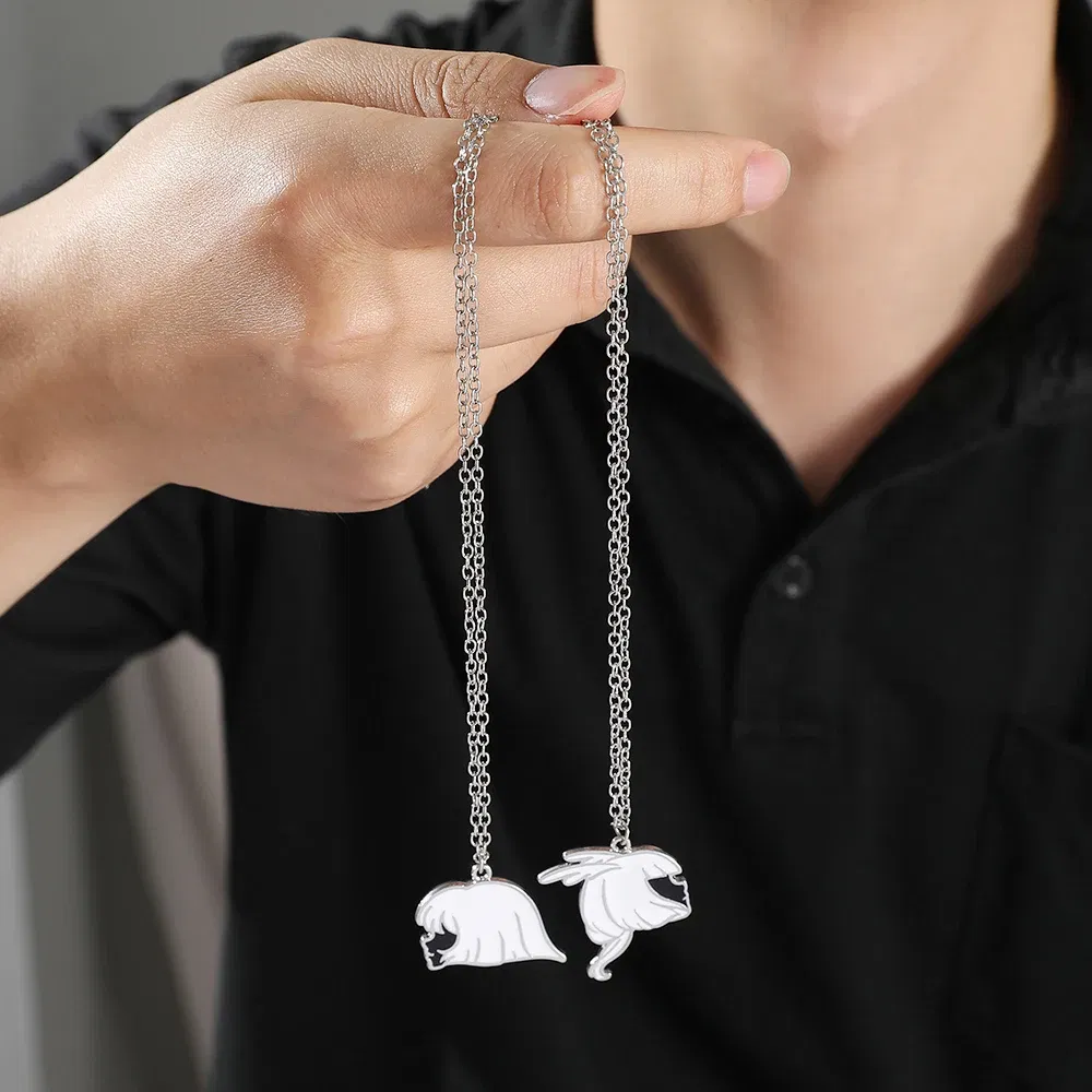 Metal Color: Light Yellow Gold Color, Length: 50cm, Ships From: CHINA - Game Sky Children Of Light Women Necklace Fashion Enamel Necklace Anime Monstrous Punk Necklace Charm Jewelry Party Accessories