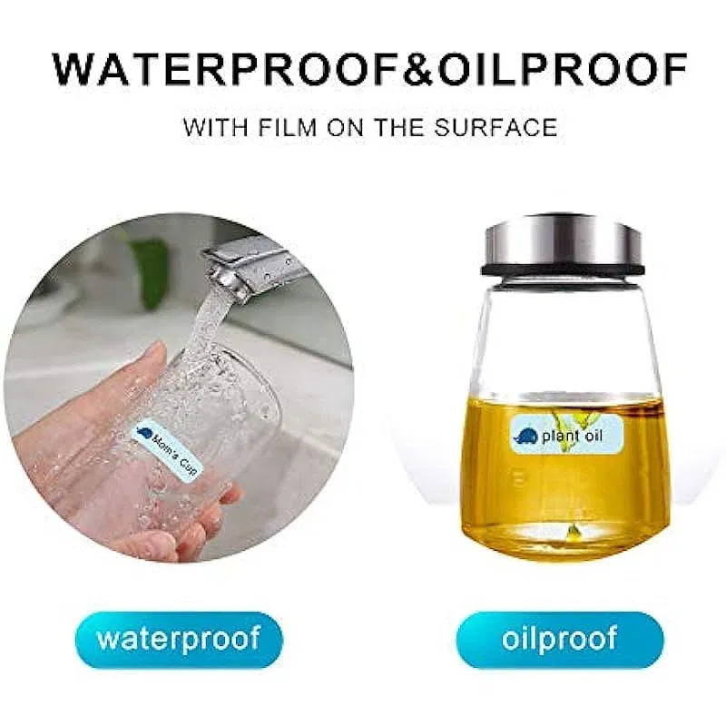 Color: Light Red - Niimbot D11/D101/D110 cute cartoon color thermal label sticker self-adhesive waterproof sticker mini portable printer