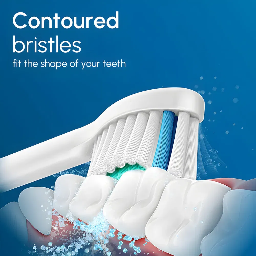 Color: Light  Blue - Replacement Toothbrush Heads Compatible with Philips Sonicare Electric Toothbrush Brush Head 1100 2100 4100 5100 5300 6100 7500