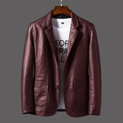 Leather Men's Autumn And Winter Jacket