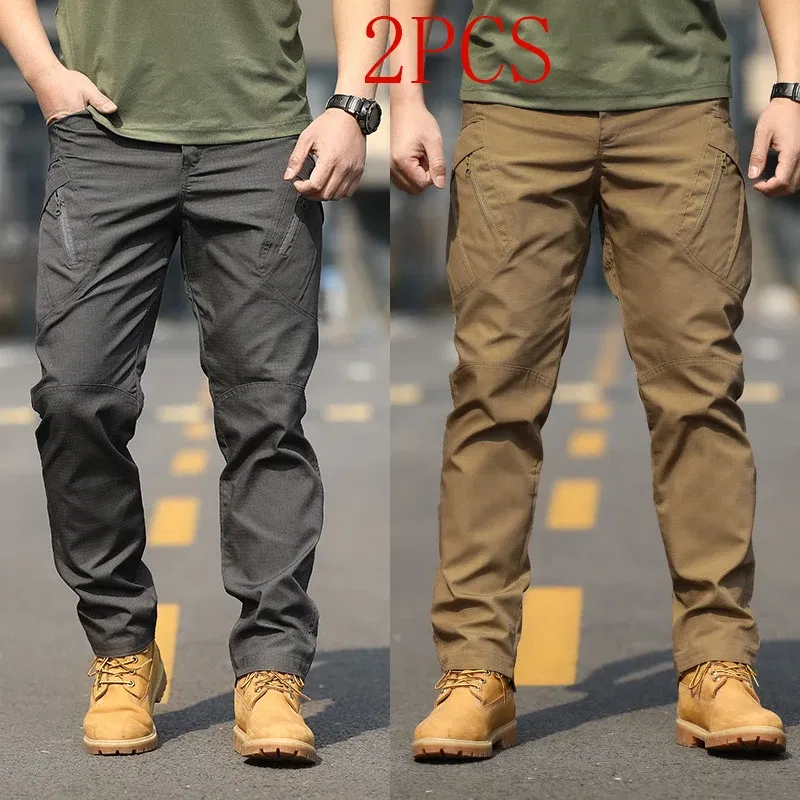 Color: Clear, Size: 4XL - Archon X9 Tactical Pants Slim Fit Waterproof Camouflage Training Pants Spring Autumn Breathable Waterproof Overalls Loose Wear