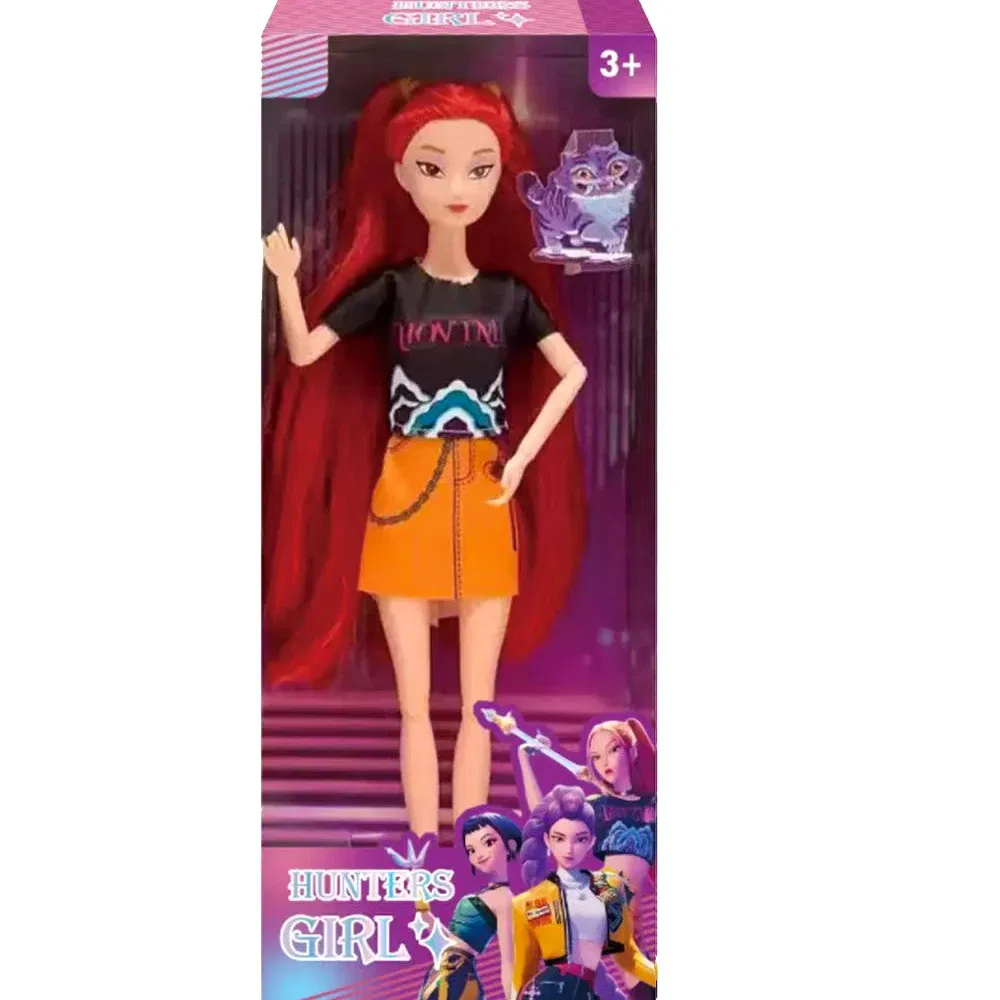 Color: GRAY - 2026 HOT NEW Anime KPop Demon Hunters Doll Vinyl Toy Rumi Mira zoi Character vinyl mask figurine Birthday Gift Fan Club Gifts