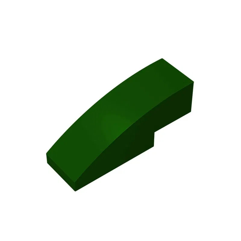 Color: Dark Bluish Gray - Gobricks 10PCS Assembles 50950 3x1 curved oblique brick Building Blocks Bricks Bulk Model City Classic Toy Boys Girls Kids Gift