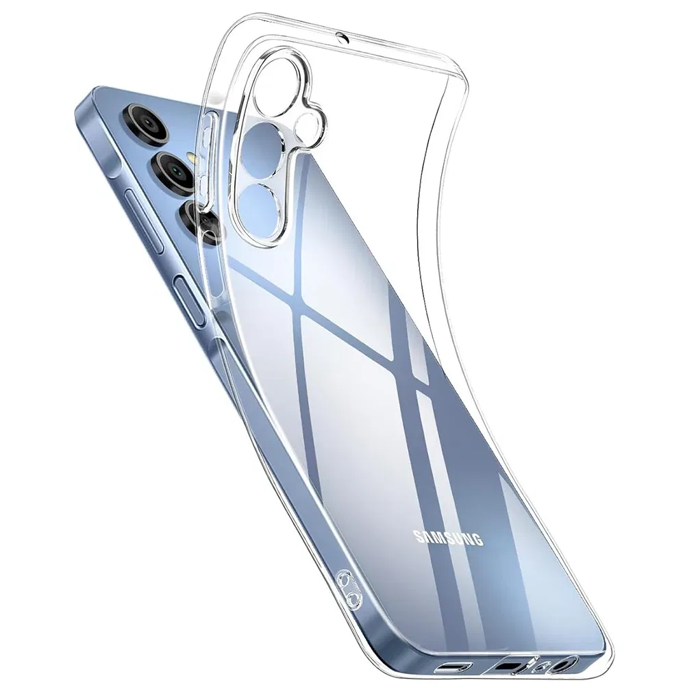 Material: Vinyl - Ultra Thin Silicone Soft Case For Samsung Galaxy S25 S24 S23 S22 S21 S20 FE Plus Ultra Transparent Clear Cover Fundas
