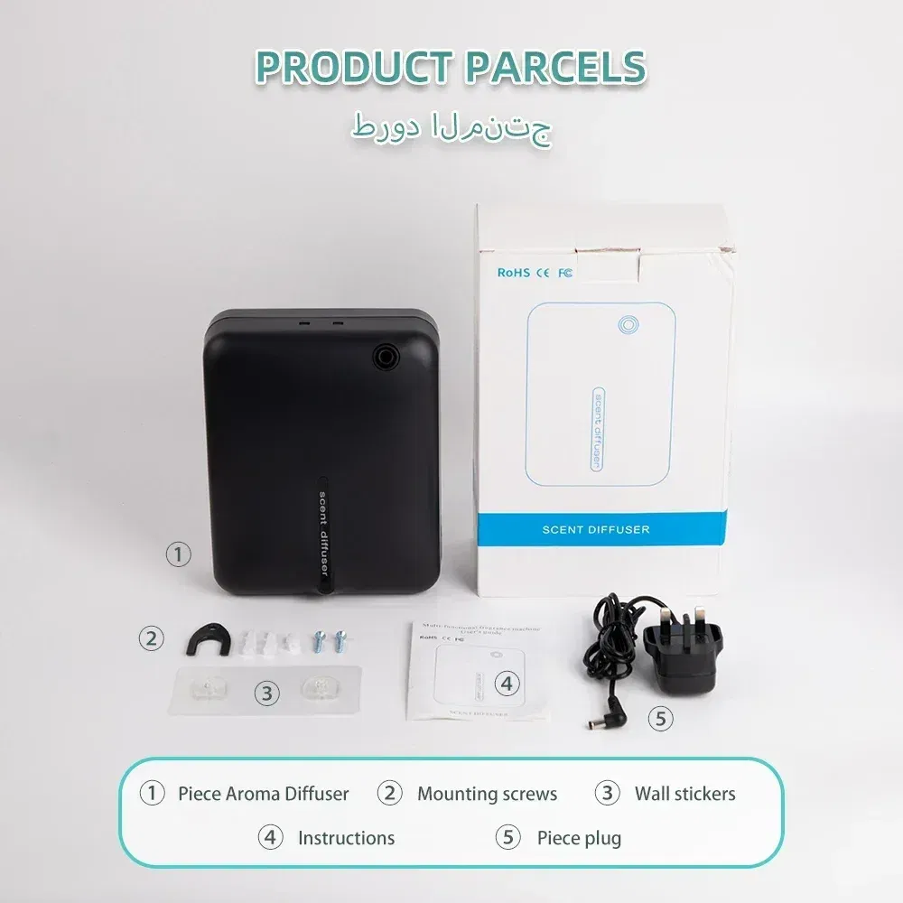 Namste 500m³ Aroma Diffuser Essential Oil Diffuser Electric Scent Diffuser Wall Hanging Aromatherapy Machine Home Air Freshener