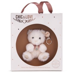 Bailey Bear Bag Charm & Birthstone Necklace - April