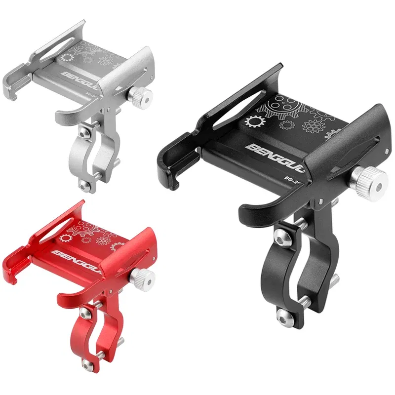 Color: WHITE - Untoom Motorcycle Scooter Phone Mount Stand Bicycle Holder Aluminum Alloy Adjustable Bike Phone Bracket Cycling Accessories