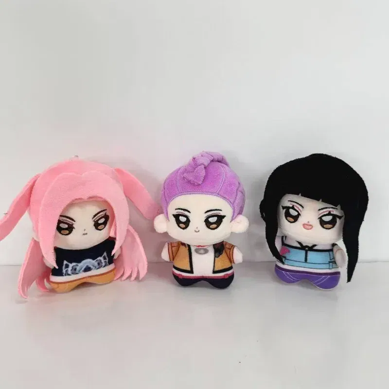 Color: DeepPink - 10cm K-pops Demons Hunters Plush Toy Pendant Anime Saja Boys Stuffed Doll Anime Figure Rumi Keychain Dolls Zoey Room Decor Gift