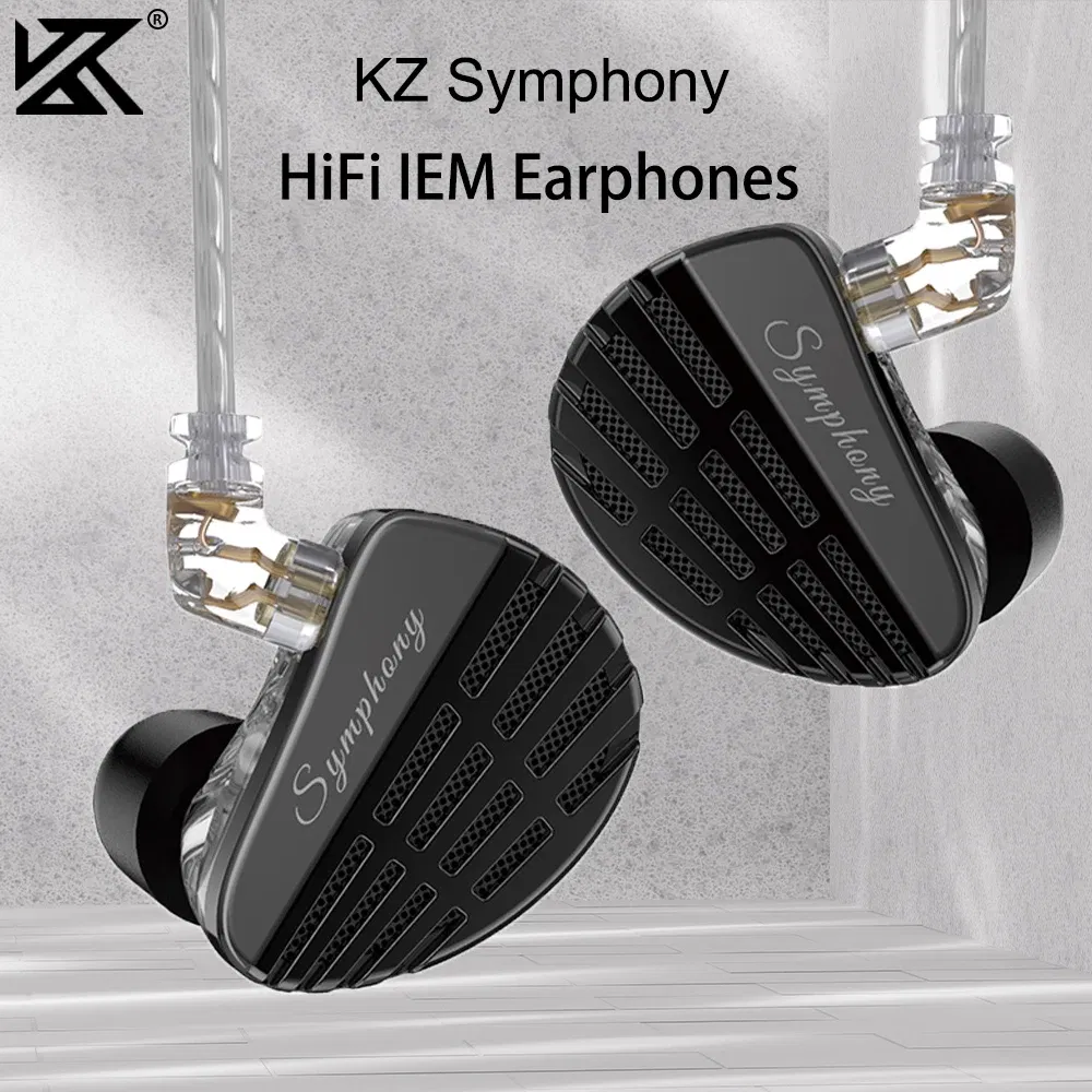 Color: Yellow, Ships From: CHINA - KZ Symphony in Ear Headphones 13.2mm Planar Driver + 6mm Dynamic Hybrid Driver IEM Wired Earphones With 2Pin Detachable Cable
