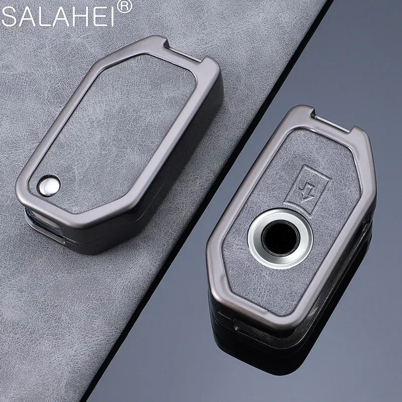 Color Name: GRAY - Key Case Skin Cover for BMW R1250GS R1200GS C400gt F750GS F850GS K1600B K1600GT R1200RS R1200RT F900R F900XR Motorcycle