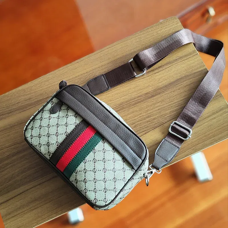 Color: GRAY - 2024 Fashion Youth Shoulder Bag PU Leather Trendy Crossbody Bag Party Business Leisure Mobile Phone Bag Wholesale Dropshipping