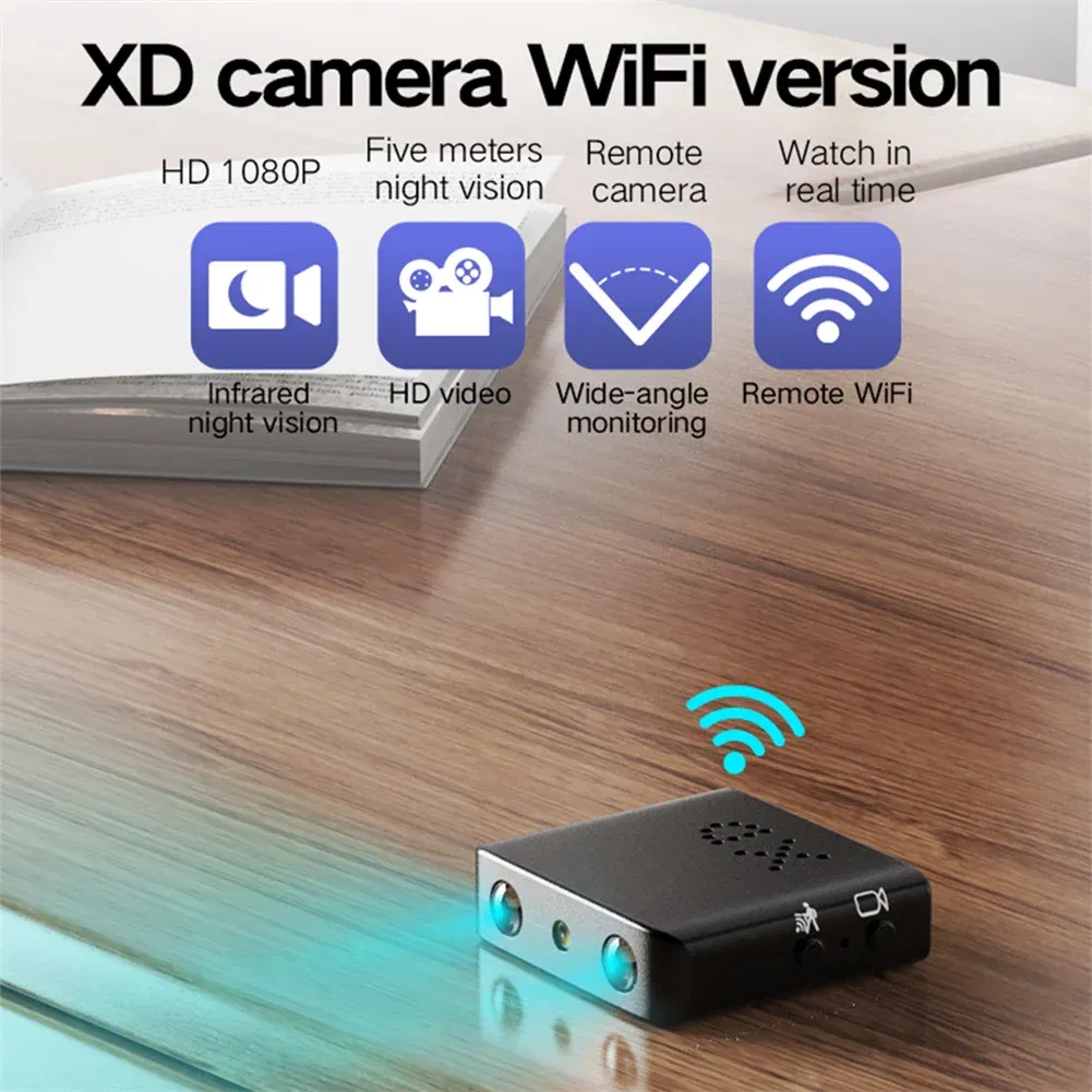 Sensor Size: 1/4" - BKW1 Camera Smallest Cam Mini WiFi 1080P IR-Cutting Camera Night Motion Detection For Home Office Security Surveillance