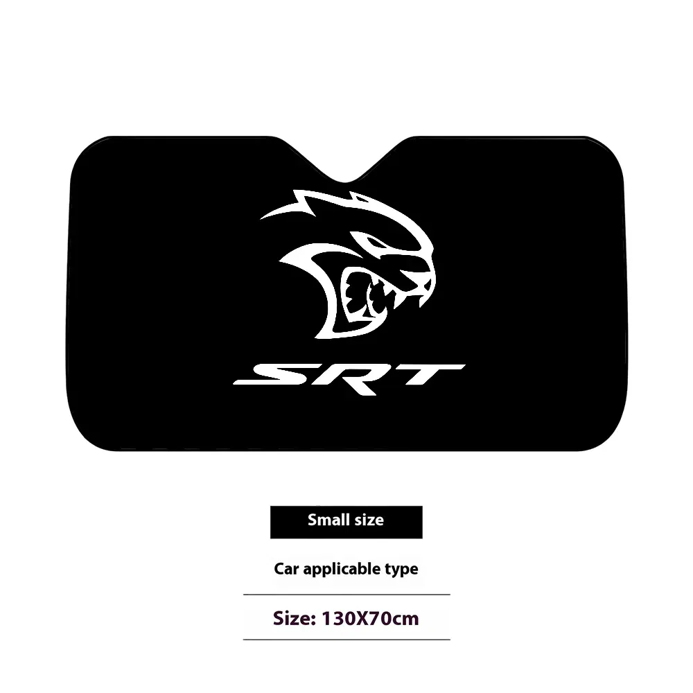 Color: MULTI - S-SRT D-Dodge Challenger Car Car SunShade Windscreen Front Window Visor 70x130cm Sun Visor Solar Protect Plaid Gift Novelty Car