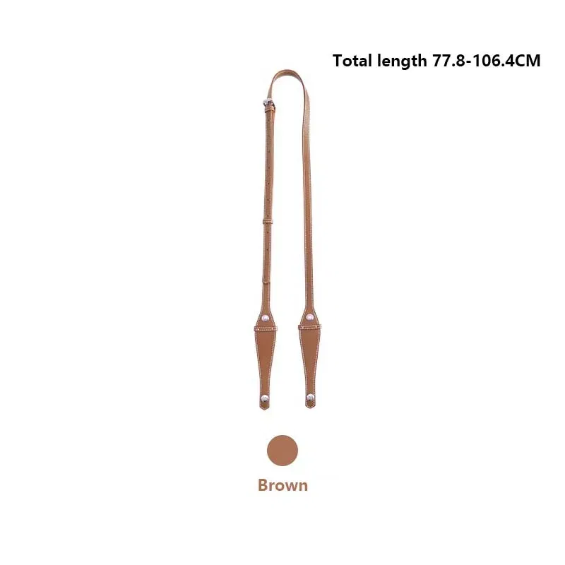 Color: Chocolate - Bag extended shoulder strap for Goyard Bowling 25 toiletries bag handle shoulder replacement strap bag modification accessories